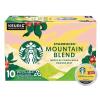 Starbucks Medium Light Roast Coffee, Mountain Blend, 100% Arabica, Limited Edition, 10 Count (Pack of 1) K-Cup Pods for Keurig Coffee Makers