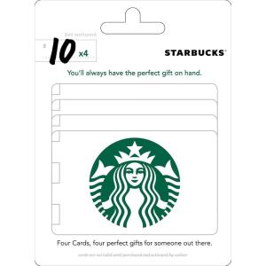 Starbucks $10 Gift Cards (4-Pack)(40)