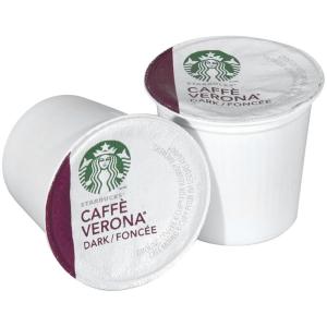 Starbucks K-Cup Coffee Pods, Dark Roast Coffee, Italian Roast, 100% Arabica, 1 box (10 pods)(Caffe Verona)
