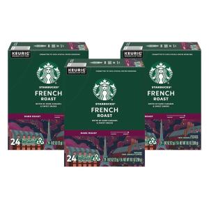 Starbucks K-Cup Coffee Pods, Dark Roast Coffee, Italian Roast, 100% Arabica, 1 box (10 pods)(Caramel)