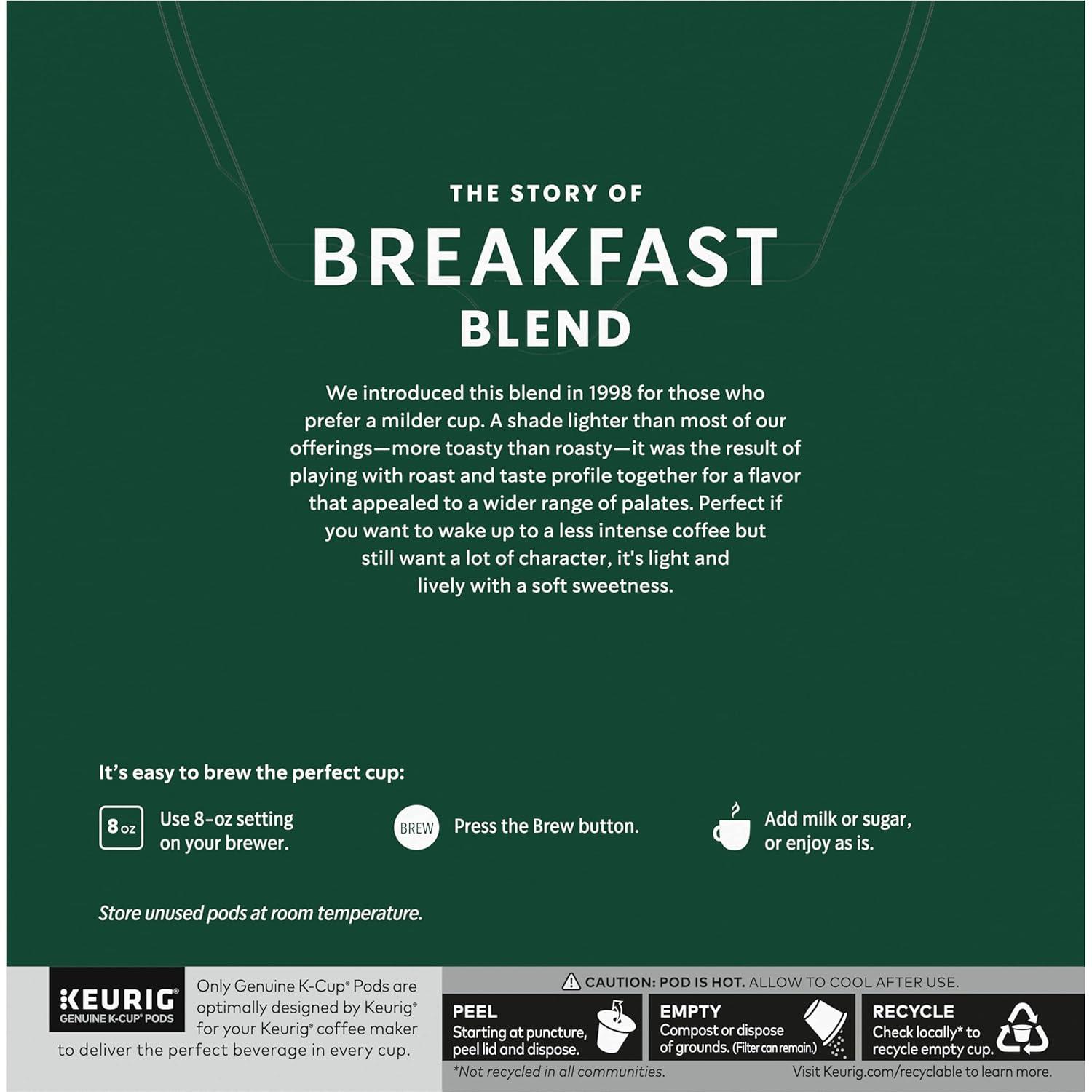 imageStarbucks KCup Coffee Pods Medium Roast Iced Coffee Blend Signature Black for Keurig Brewers 100 Arabica 6 Boxes 60 Pods TotalBreakfast Blend