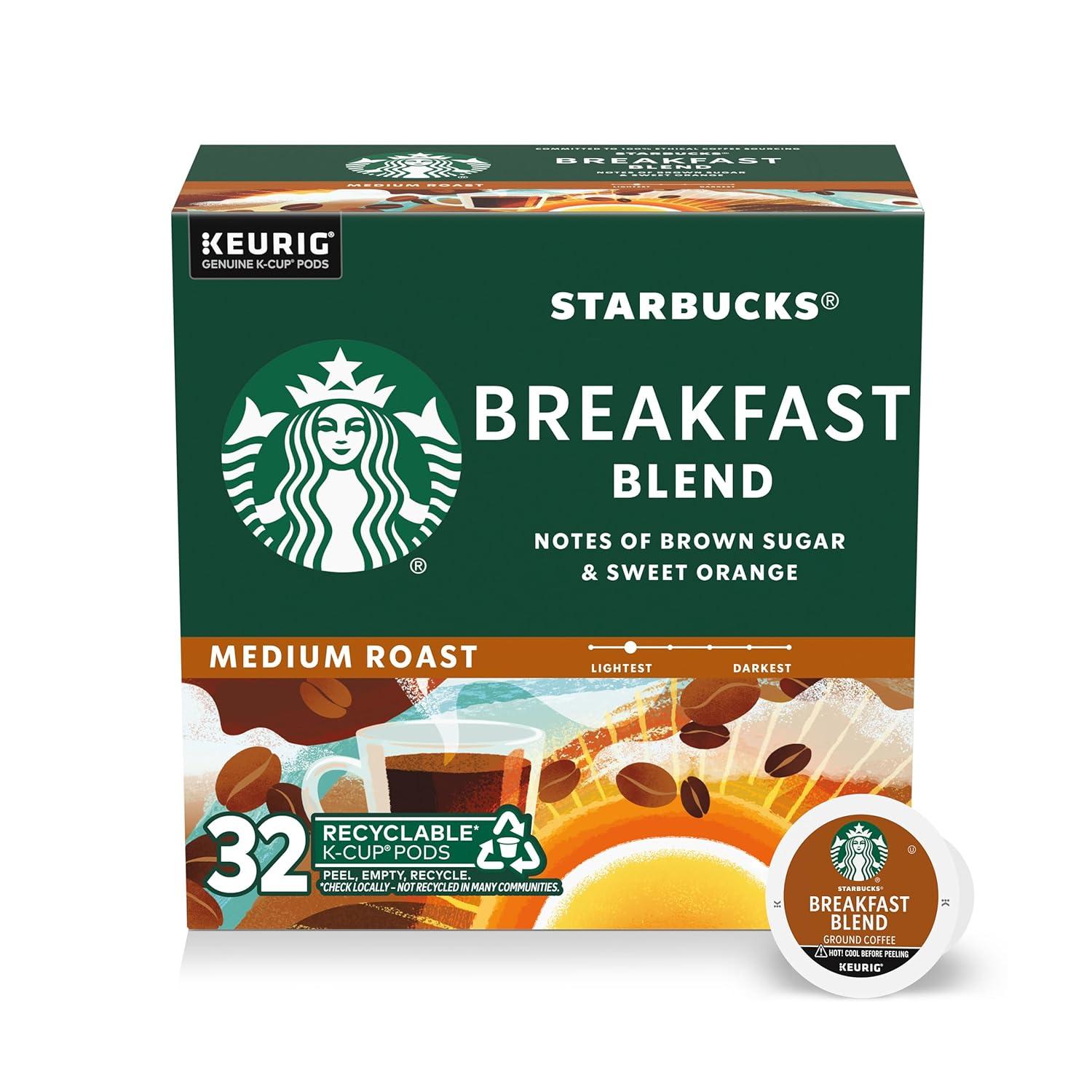 imageStarbucks KCup Coffee Pods Medium Roast Iced Coffee Blend Signature Black for Keurig Brewers 100 Arabica 6 Boxes 60 Pods TotalBreakfast Blend