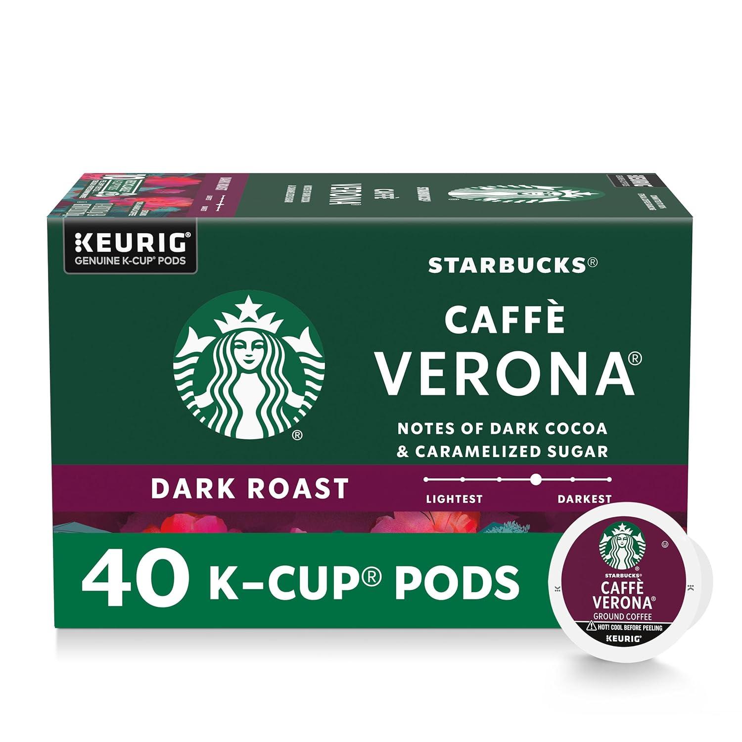 imageStarbucks KCup Coffee Pods Medium Roast Iced Coffee Blend Signature Black for Keurig Brewers 100 Arabica 6 Boxes 60 Pods TotalCaff Verona