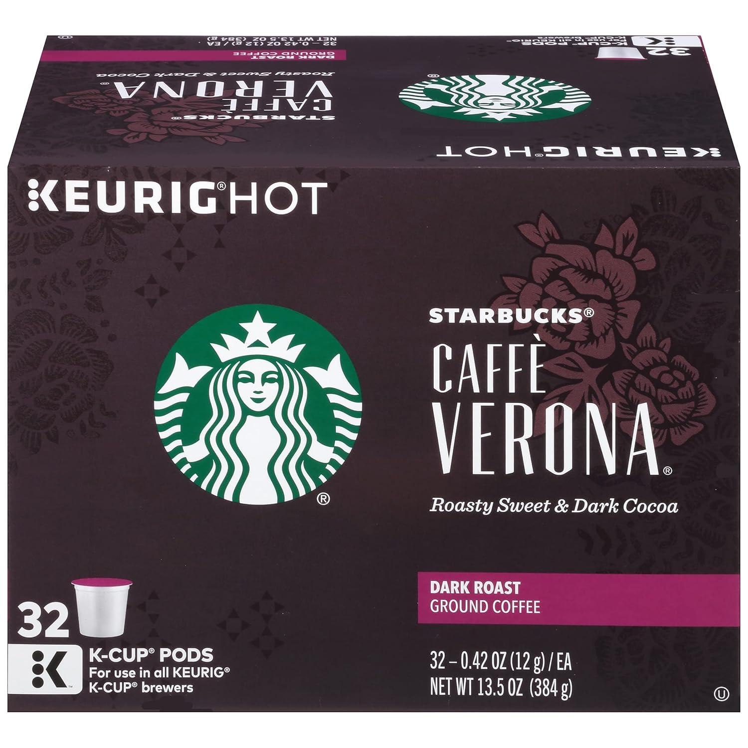 imageStarbucks KCup Coffee Pods Medium Roast Iced Coffee Blend Signature Black for Keurig Brewers 100 Arabica 6 Boxes 60 Pods TotalCaff Verona