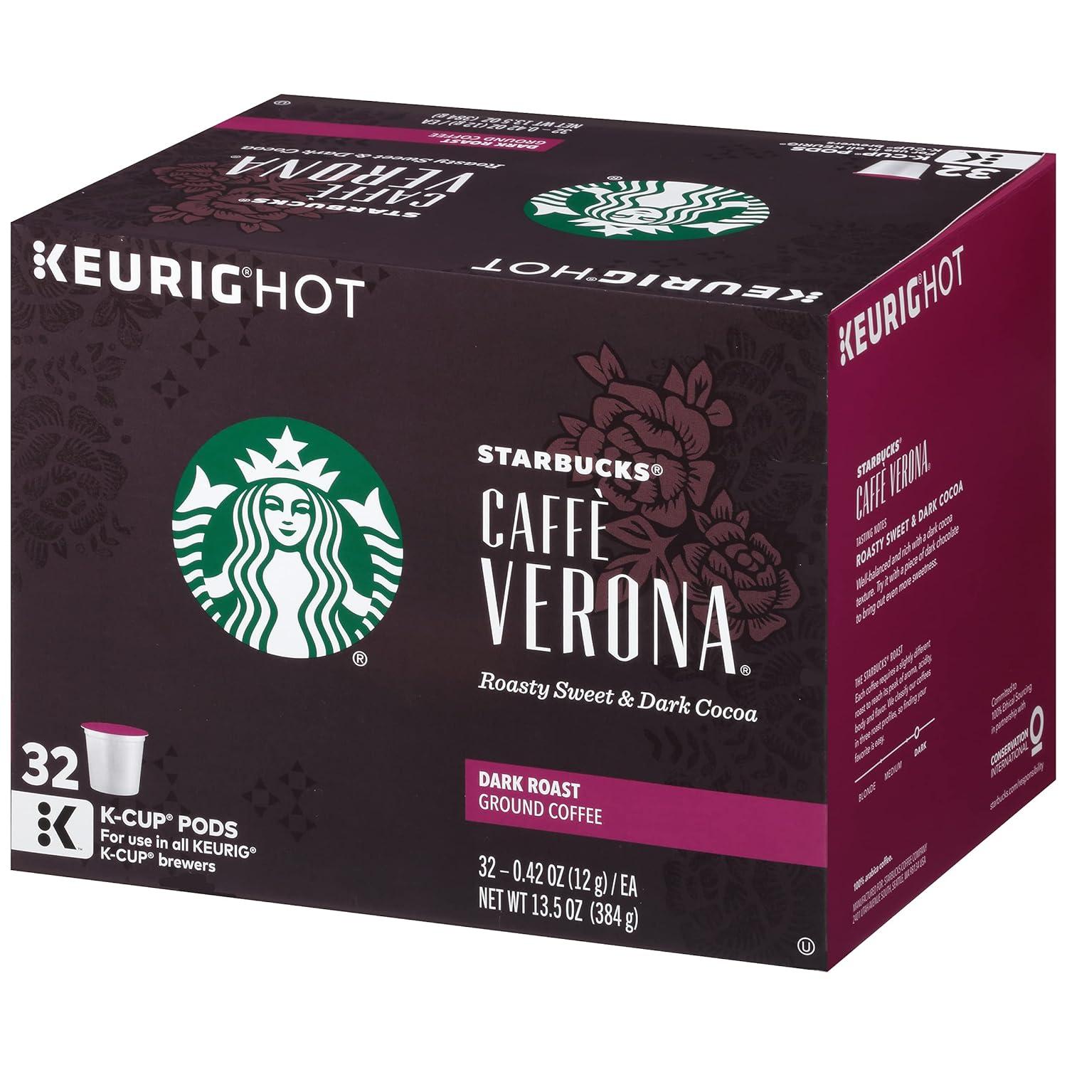 imageStarbucks KCup Coffee Pods Medium Roast Iced Coffee Blend Signature Black for Keurig Brewers 100 Arabica 6 Boxes 60 Pods TotalCaff Verona