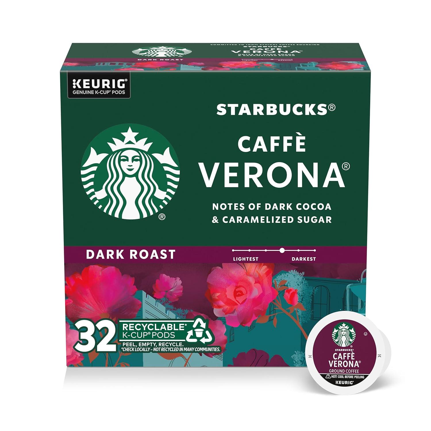 imageStarbucks KCup Coffee Pods Medium Roast Iced Coffee Blend Signature Black for Keurig Brewers 100 Arabica 6 Boxes 60 Pods TotalCaff Verona