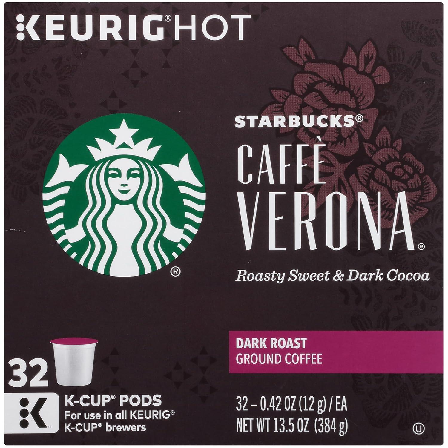 imageStarbucks KCup Coffee Pods Medium Roast Iced Coffee Blend Signature Black for Keurig Brewers 100 Arabica 6 Boxes 60 Pods TotalCaff Verona