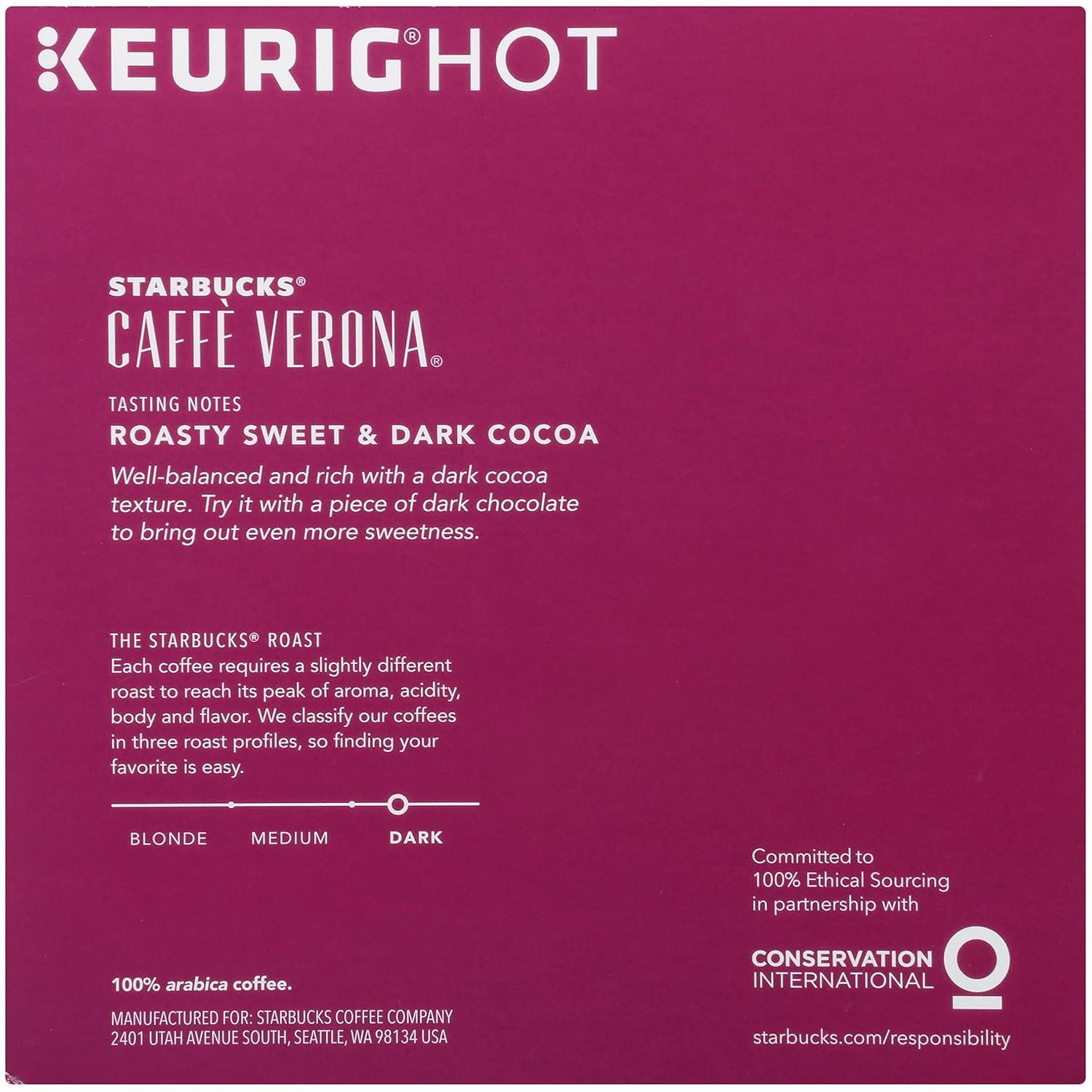 imageStarbucks KCup Coffee Pods Medium Roast Iced Coffee Blend Signature Black for Keurig Brewers 100 Arabica 6 Boxes 60 Pods TotalCaff Verona