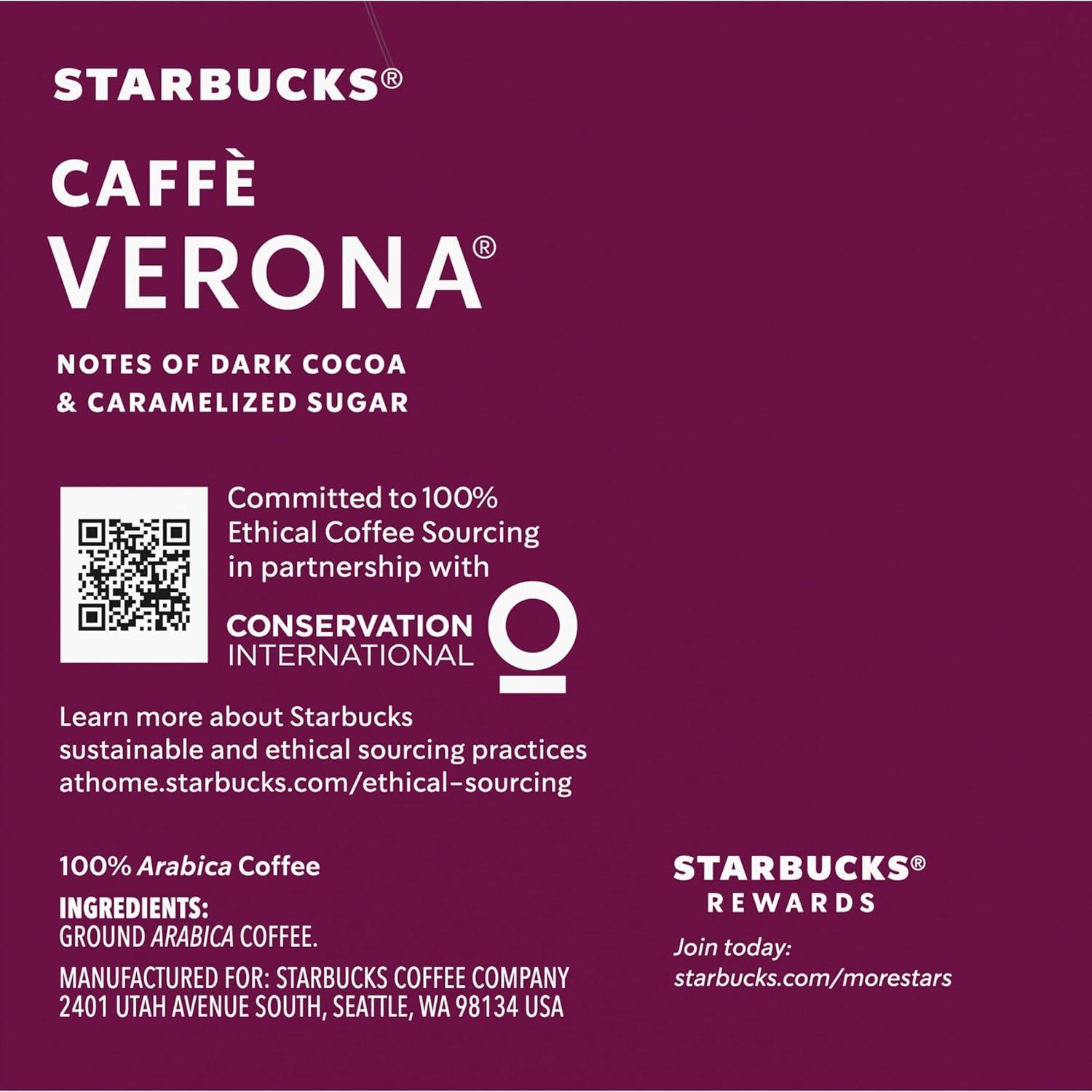 imageStarbucks KCup Coffee Pods Medium Roast Iced Coffee Blend Signature Black for Keurig Brewers 100 Arabica 6 Boxes 60 Pods TotalCaff Verona