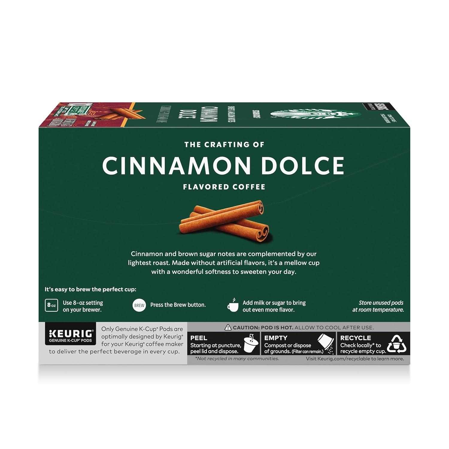 imageStarbucks KCup Coffee Pods Medium Roast Iced Coffee Blend Signature Black for Keurig Brewers 100 Arabica 6 Boxes 60 Pods TotalCinnamon Dolce