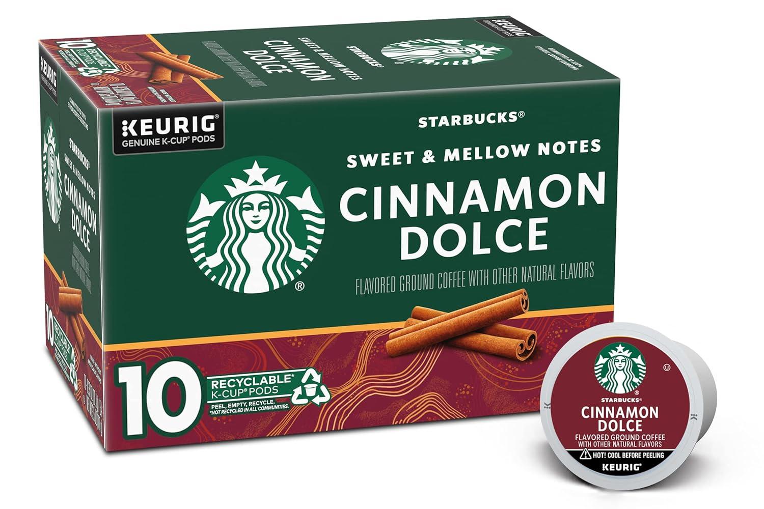 imageStarbucks KCup Coffee Pods Medium Roast Iced Coffee Blend Signature Black for Keurig Brewers 100 Arabica 6 Boxes 60 Pods TotalCinnamon Dolce