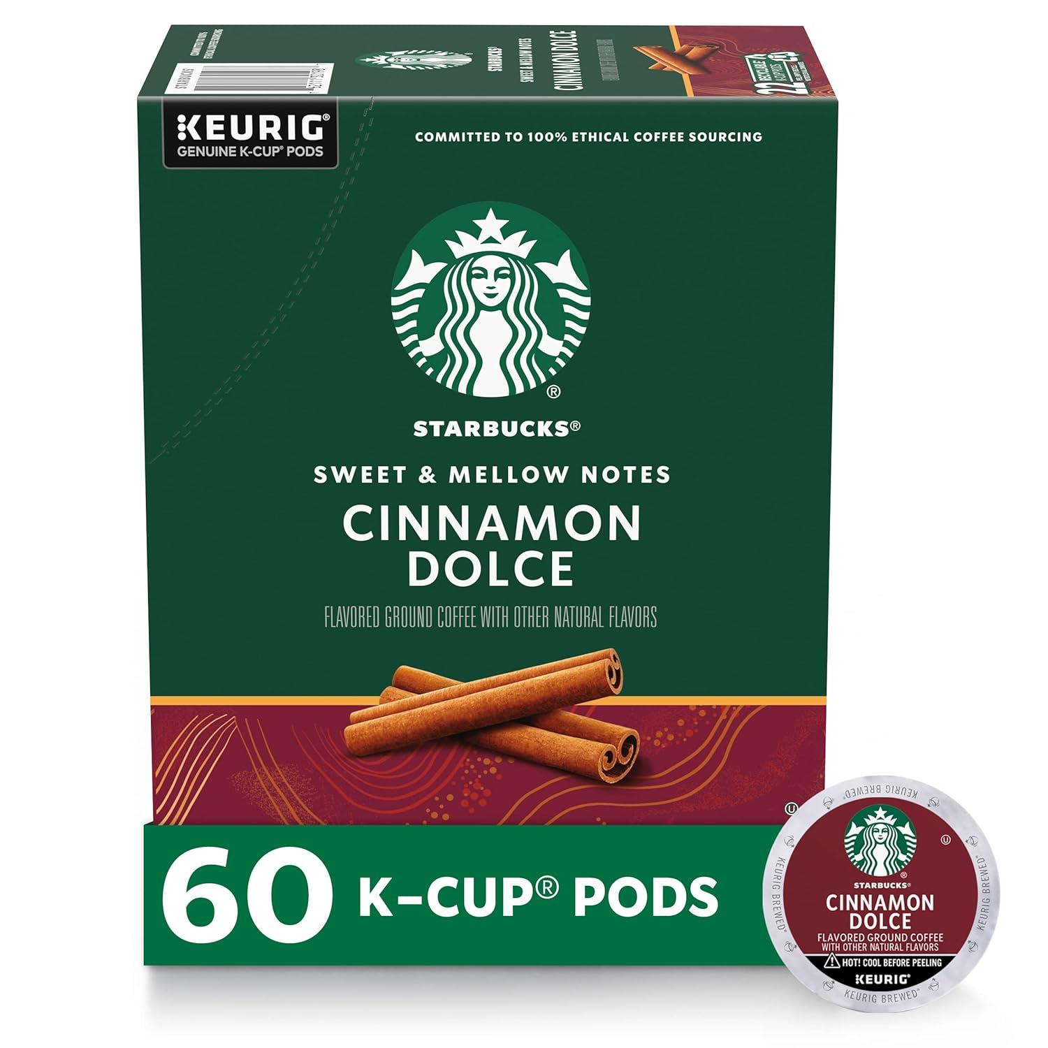 imageStarbucks KCup Coffee Pods Medium Roast Iced Coffee Blend Signature Black for Keurig Brewers 100 Arabica 6 Boxes 60 Pods TotalCinnamon Dolce