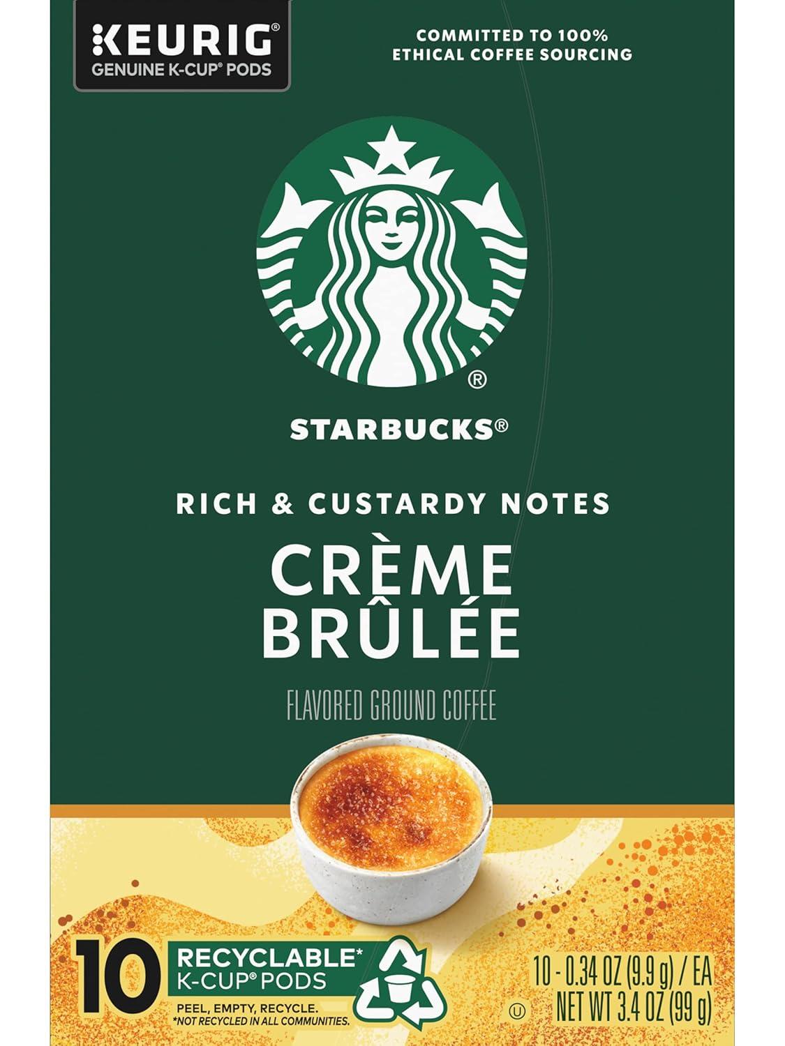 imageStarbucks KCup Coffee Pods Medium Roast Iced Coffee Blend Signature Black for Keurig Brewers 100 Arabica 6 Boxes 60 Pods TotalCrme Brulee