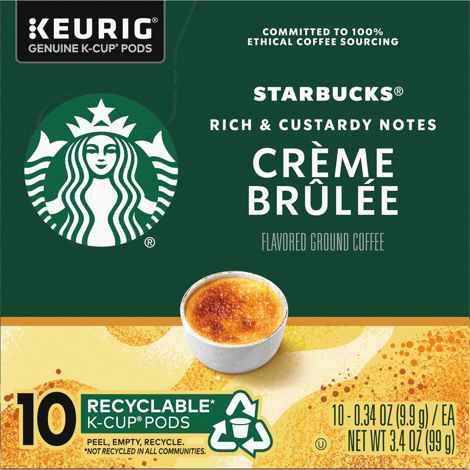 imageStarbucks KCup Coffee Pods Medium Roast Iced Coffee Blend Signature Black for Keurig Brewers 100 Arabica 6 Boxes 60 Pods TotalCrme Brulee