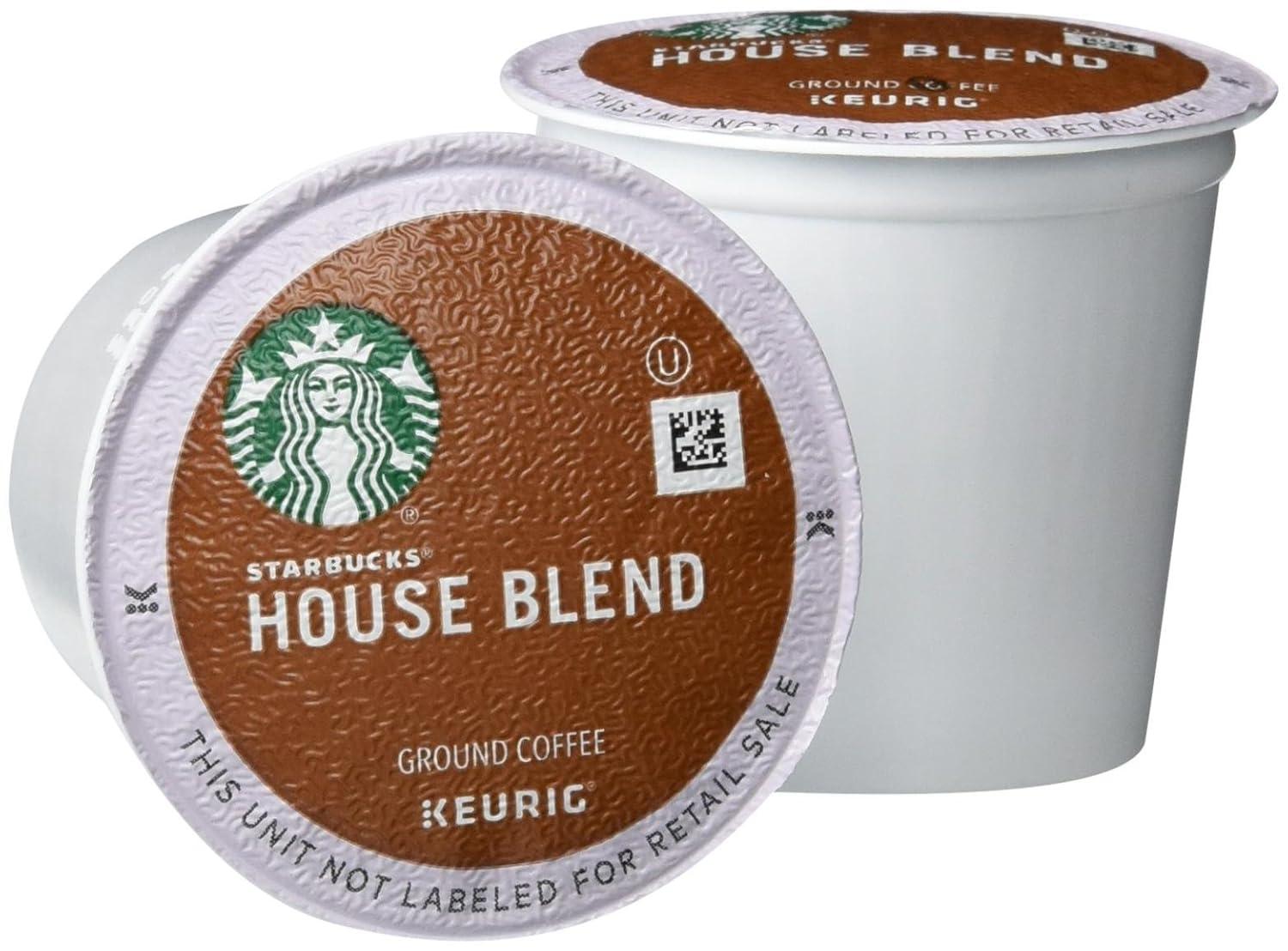 imageStarbucks KCup Coffee Pods Medium Roast Iced Coffee Blend Signature Black for Keurig Brewers 100 Arabica 6 Boxes 60 Pods TotalHouse Blend