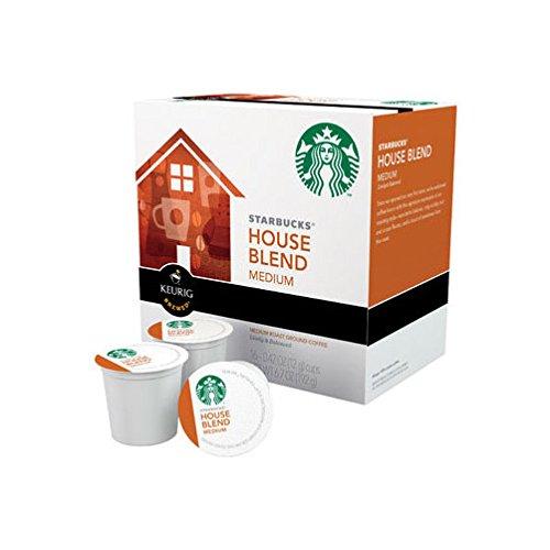 imageStarbucks KCup Coffee Pods Medium Roast Iced Coffee Blend Signature Black for Keurig Brewers 100 Arabica 6 Boxes 60 Pods TotalHouse Blend