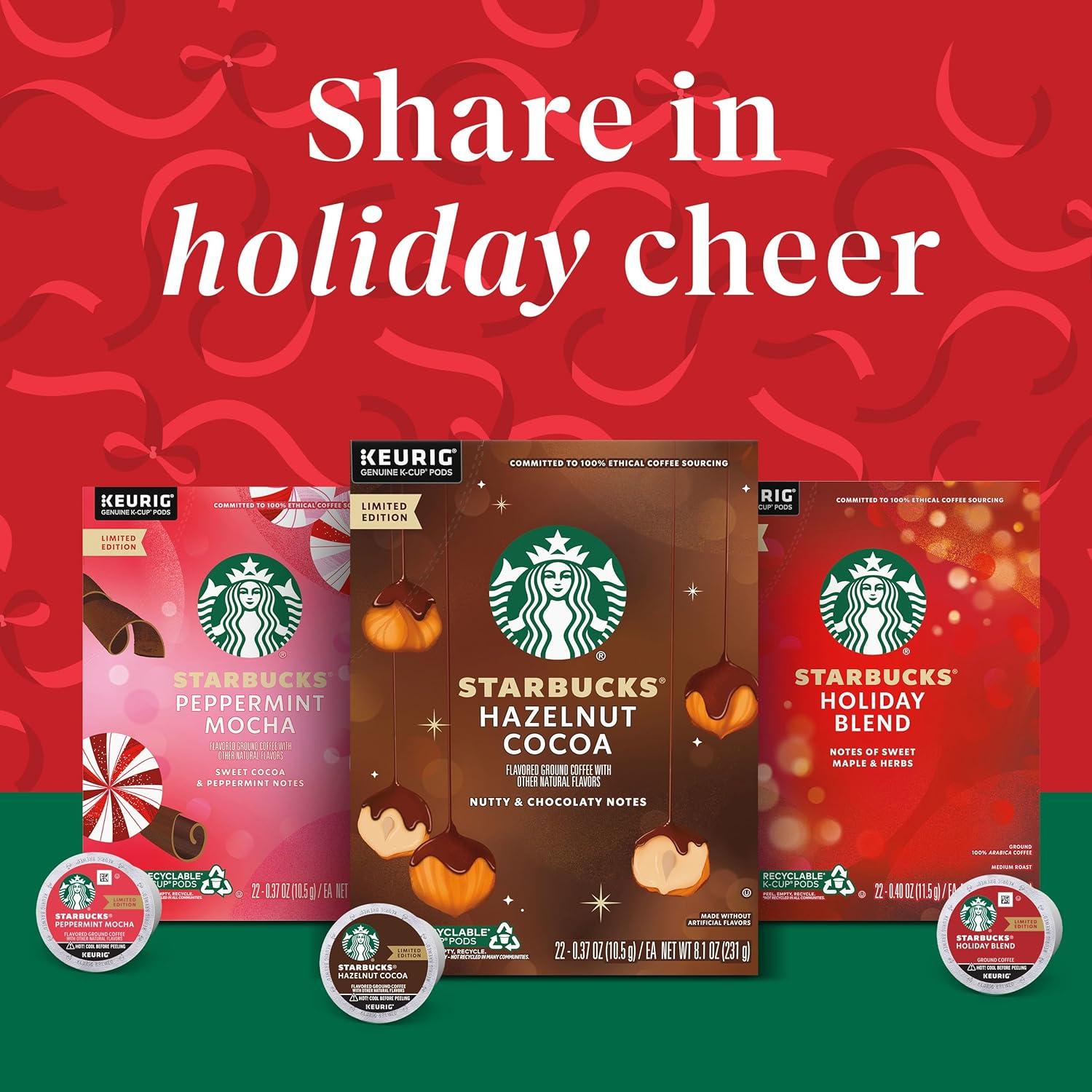imageStarbucks KCup Coffee Pods Medium Roast Iced Coffee Blend Signature Black for Keurig Brewers 100 Arabica 6 Boxes 60 Pods TotalPeppermint Mocha
