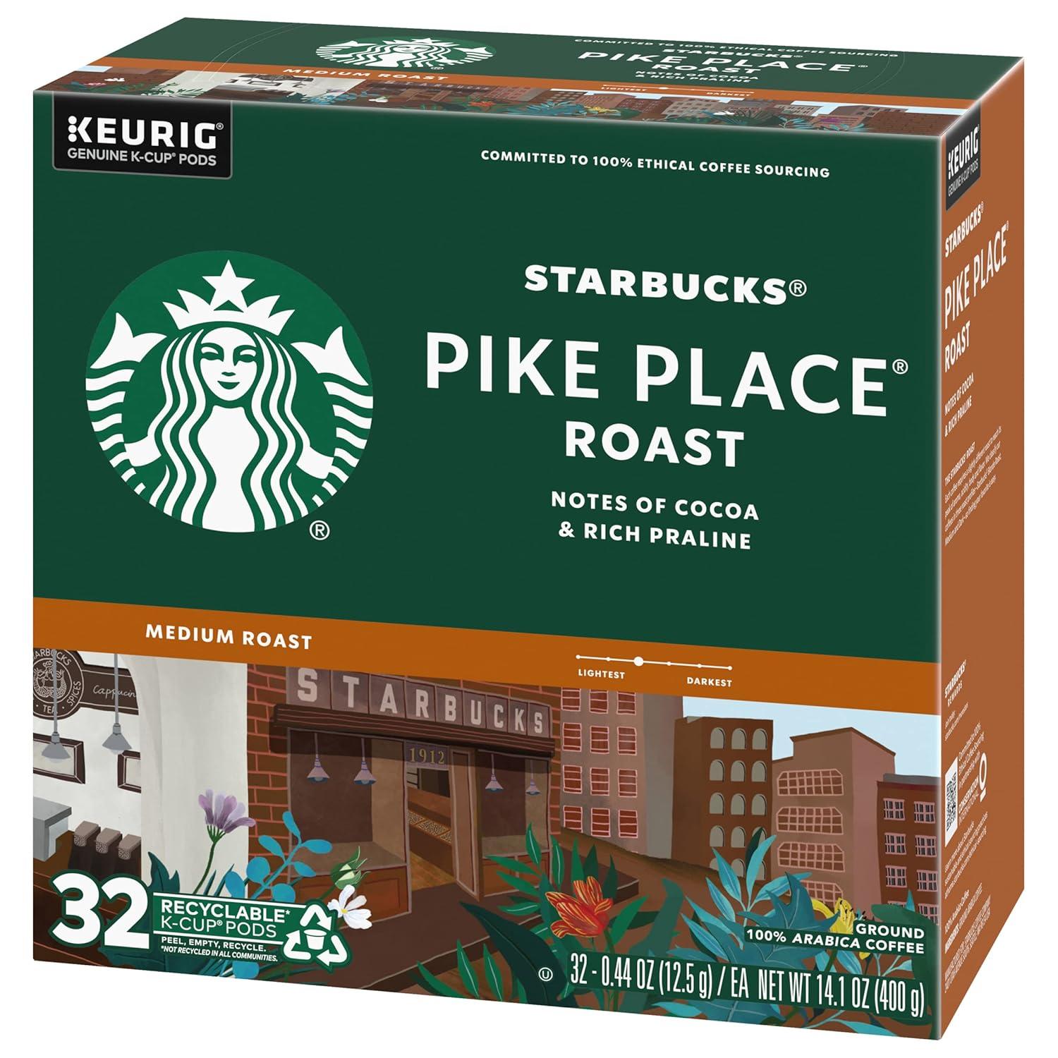 imageStarbucks KCup Coffee Pods Medium Roast Iced Coffee Blend Signature Black for Keurig Brewers 100 Arabica 6 Boxes 60 Pods TotalPike Place Roast