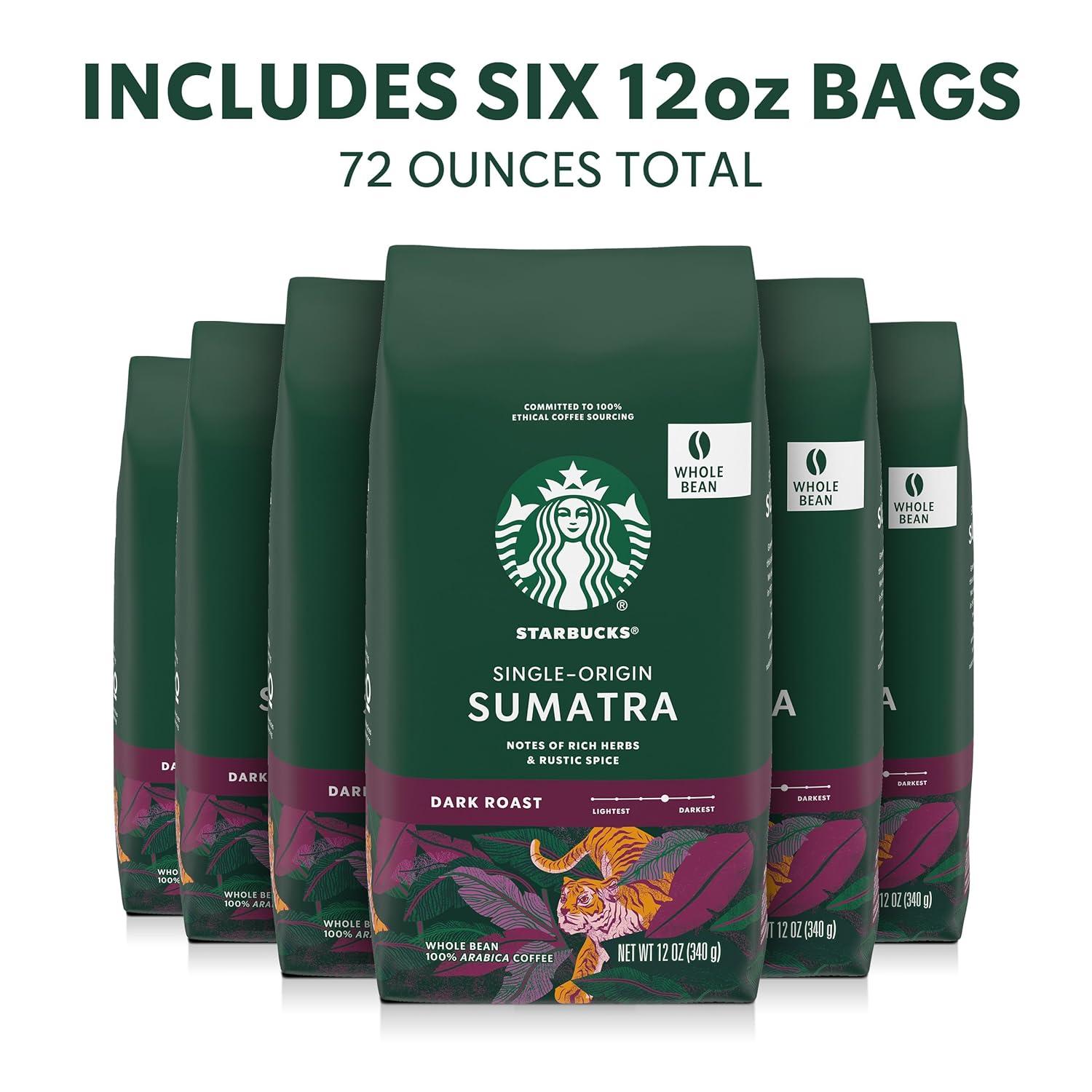 imageStarbucks KCup Coffee Pods Medium Roast Iced Coffee Blend Signature Black for Keurig Brewers 100 Arabica 6 Boxes 60 Pods TotalSumatra