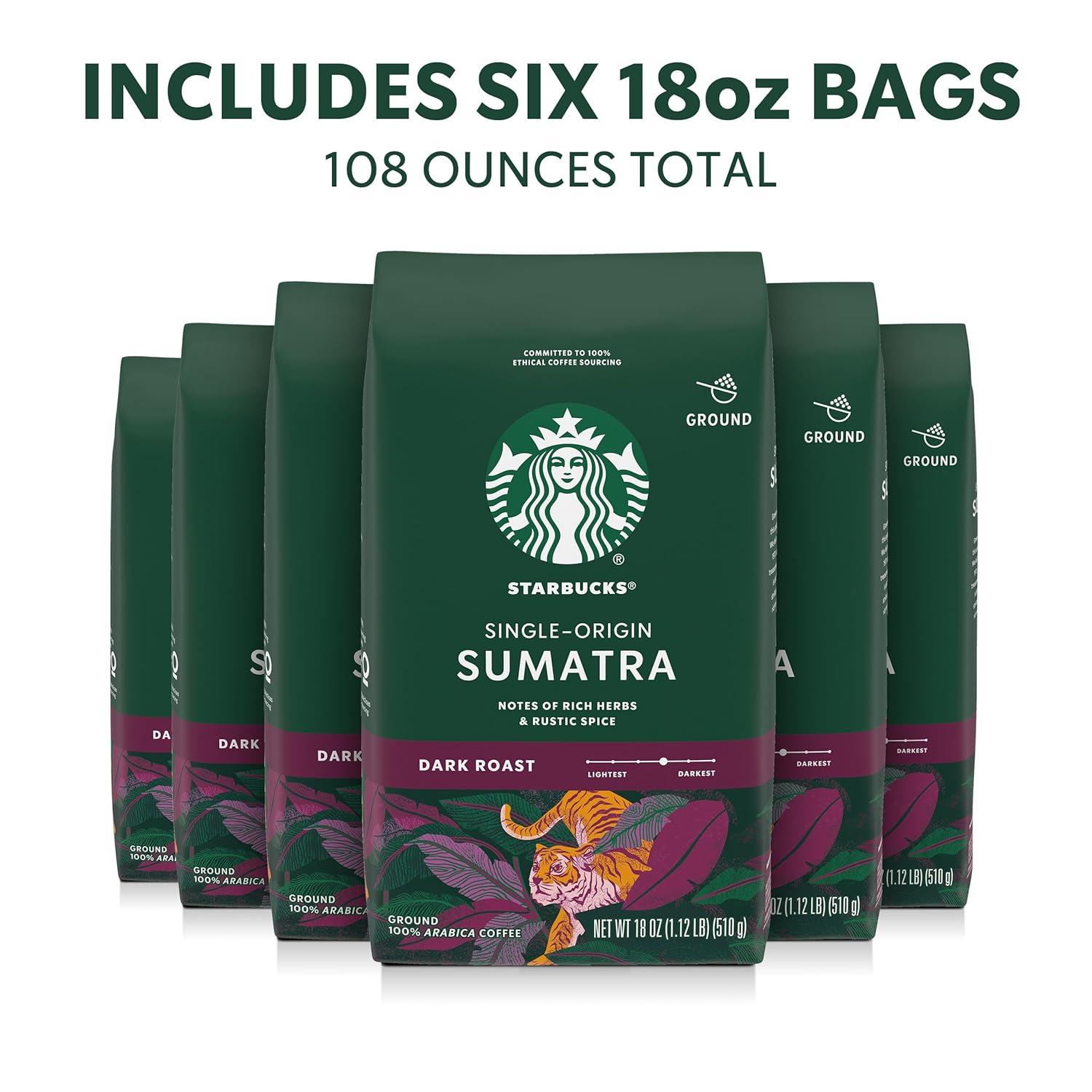 imageStarbucks KCup Coffee Pods Medium Roast Iced Coffee Blend Signature Black for Keurig Brewers 100 Arabica 6 Boxes 60 Pods TotalSumatra