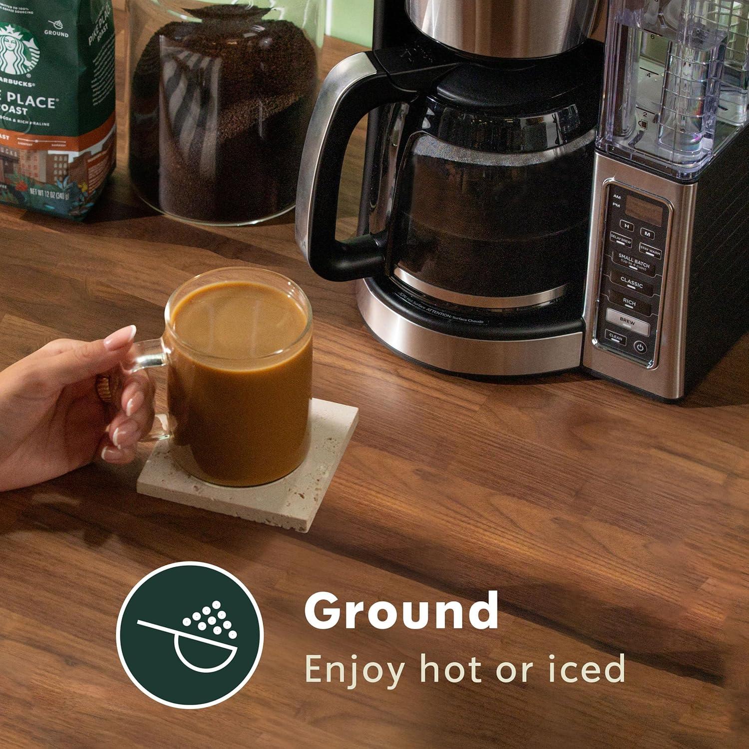 imageStarbucks KCup Coffee Pods Medium Roast Iced Coffee Blend Signature Black for Keurig Brewers 100 Arabica 6 Boxes 60 Pods TotalSumatra