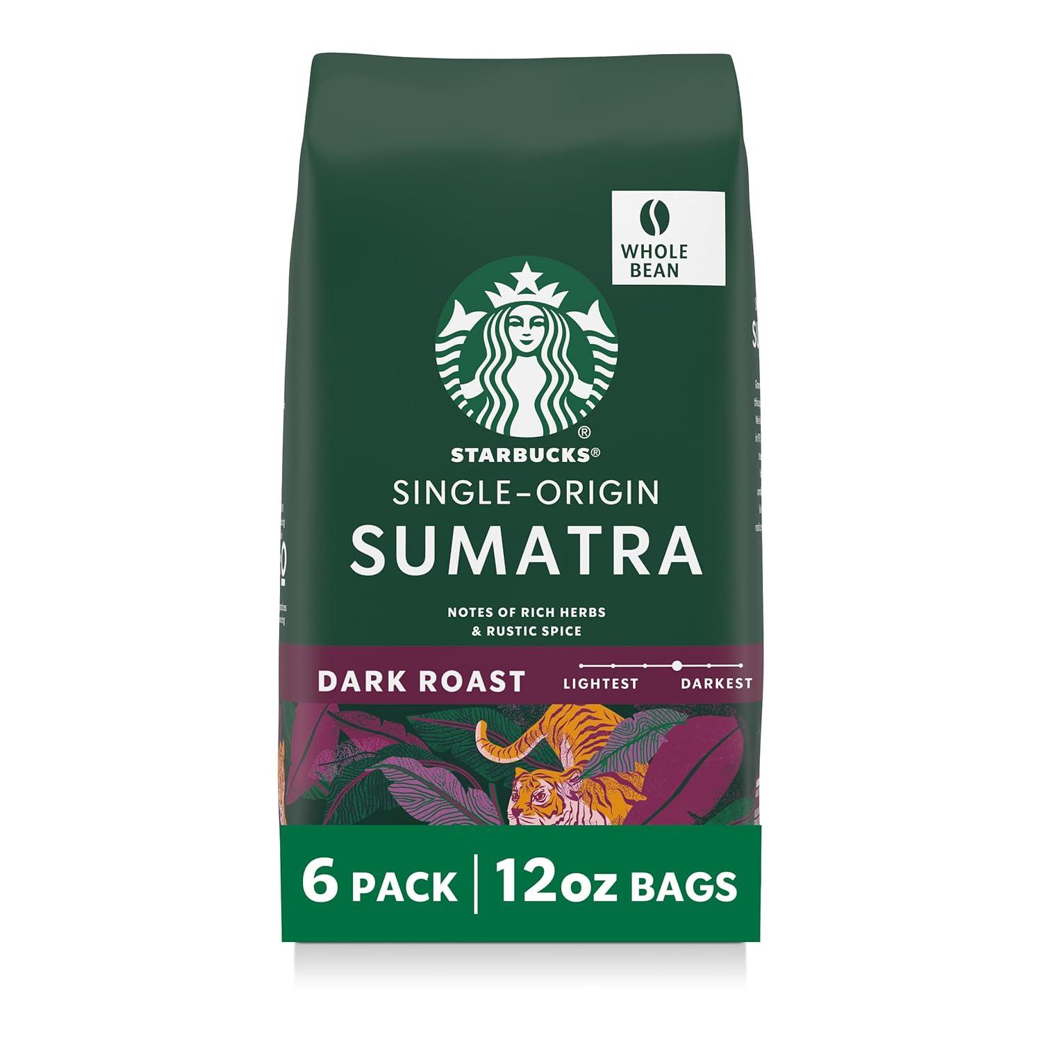 imageStarbucks KCup Coffee Pods Medium Roast Iced Coffee Blend Signature Black for Keurig Brewers 100 Arabica 6 Boxes 60 Pods TotalSumatra
