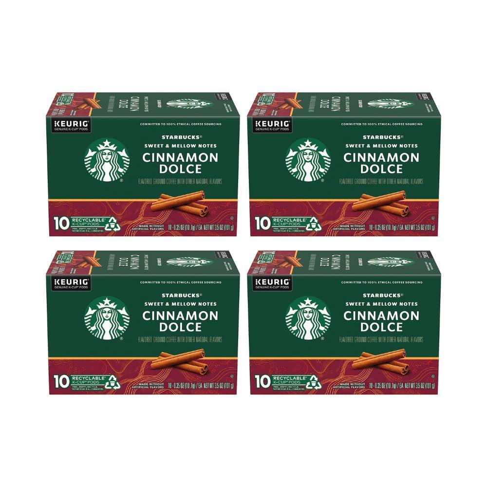 imageStarbucks KCup Coffee Pods Medium Roast Iced Coffee Blend Signature Black for Keurig Brewers 100 Arabica 6 Boxes 60 Pods TotalCinnamon Dolce