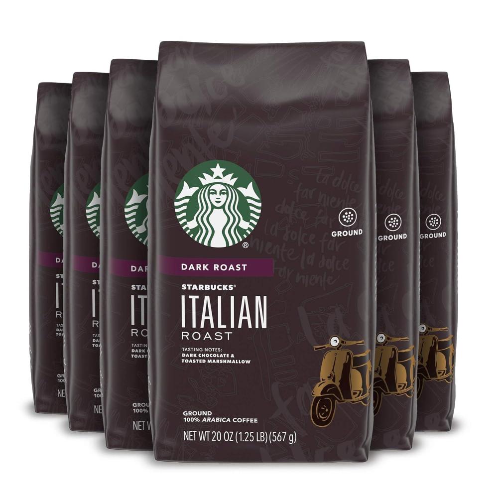 imageStarbucks KCup Coffee Pods Medium Roast Iced Coffee Blend Signature Black for Keurig Brewers 100 Arabica 6 Boxes 60 Pods TotalDark Chocolate and Toasted Marshmallow