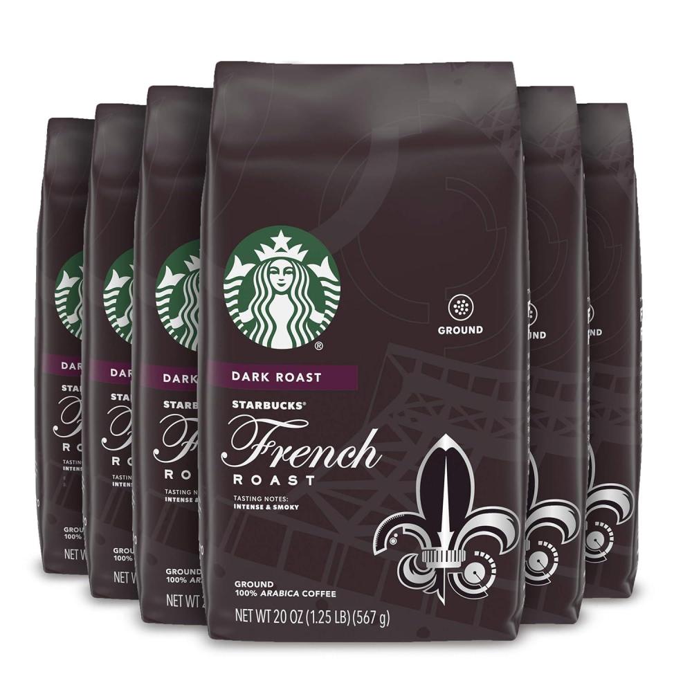 imageStarbucks KCup Coffee Pods Medium Roast Iced Coffee Blend Signature Black for Keurig Brewers 100 Arabica 6 Boxes 60 Pods TotalIntense and Smoky