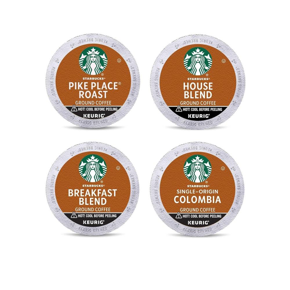 imageStarbucks KCup Coffee Pods Medium Roast Iced Coffee Blend Signature Black for Keurig Brewers 100 Arabica 6 Boxes 60 Pods TotalMedium Roast 4 Roasts