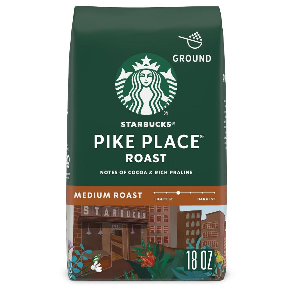 imageStarbucks KCup Coffee Pods Medium Roast Iced Coffee Blend Signature Black for Keurig Brewers 100 Arabica 6 Boxes 60 Pods TotalPike Place