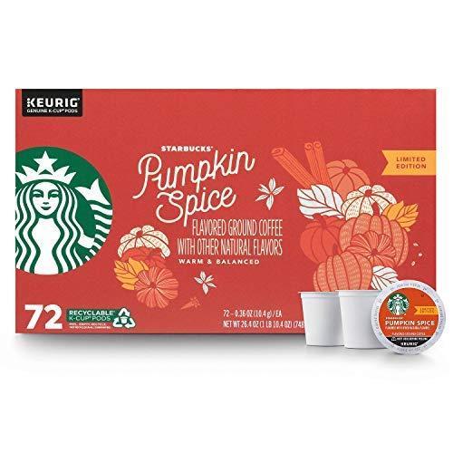 imageStarbucks KCup Coffee Pods Medium Roast Iced Coffee Blend Signature Black for Keurig Brewers 100 Arabica 6 Boxes 60 Pods TotalPumpkin Spice