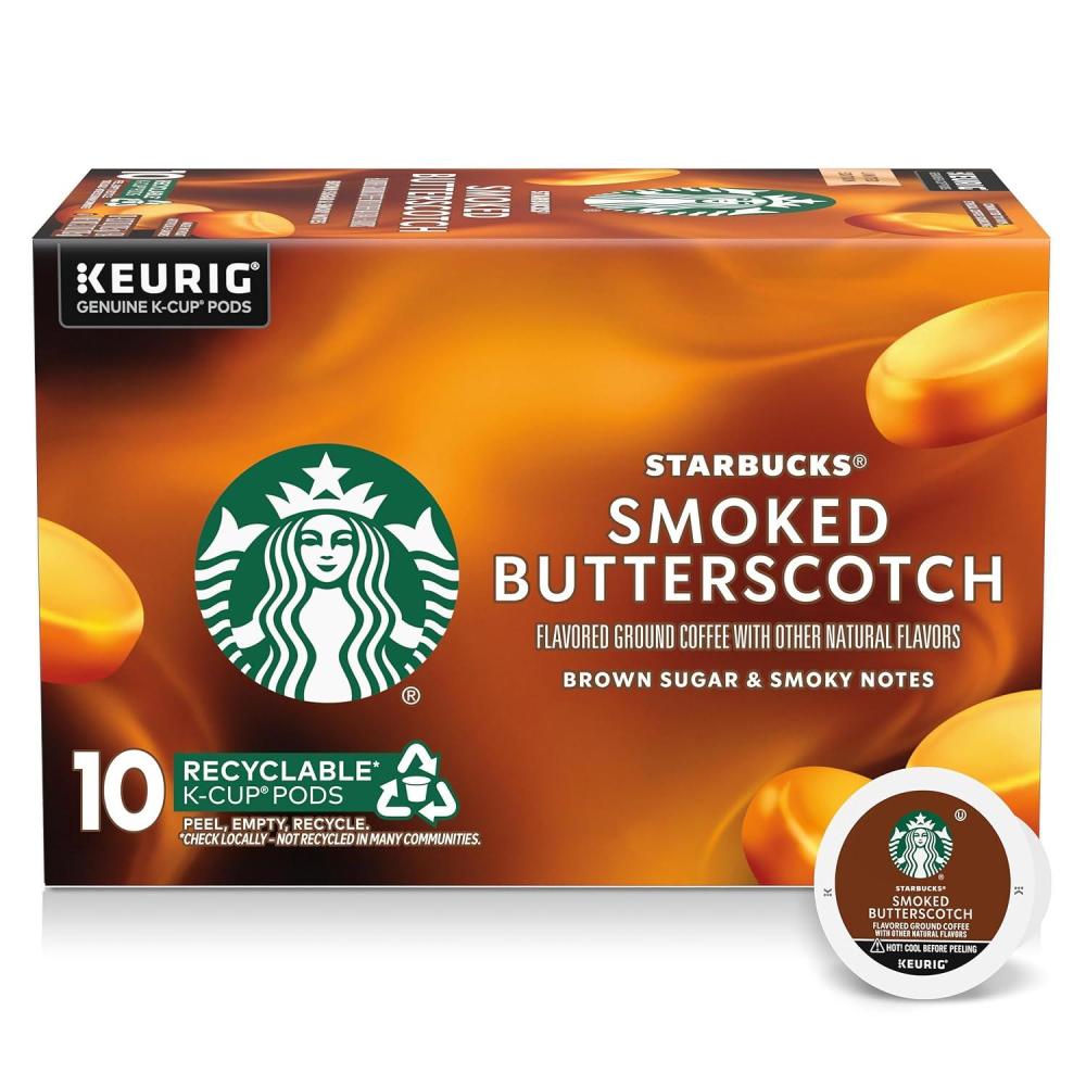 imageStarbucks KCup Coffee Pods Medium Roast Iced Coffee Blend Signature Black for Keurig Brewers 100 Arabica 6 Boxes 60 Pods TotalSmoked Butterscotch