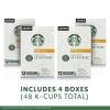 Starbucks K-Cup Coffee Pods, Medium Roast Iced Coffee Blend, Signature Black for Keurig Brewers, 100% Arabica, 6 Boxes (60 Pods Total)(Blonde Roast)