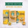 Starbucks K-Cup Coffee Pods, Medium Roast Iced Coffee Blend, Signature Black for Keurig Brewers, 100% Arabica, 6 Boxes (60 Pods Total)(Caramel Crème)