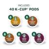 Starbucks K-Cup Coffee Pods, Medium Roast Iced Coffee Blend, Signature Black for Keurig Brewers, 100% Arabica, 6 Boxes (60 Pods Total)(Classic Mix (5 Roasts))