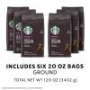 Starbucks K-Cup Coffee Pods, Medium Roast Iced Coffee Blend, Signature Black for Keurig Brewers, 100% Arabica, 6 Boxes (60 Pods Total)(Dark Chocolate and Toasted Marshmallow)