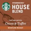Starbucks K-Cup Coffee Pods, Medium Roast Iced Coffee Blend, Signature Black for Keurig Brewers, 100% Arabica, 6 Boxes (60 Pods Total)(House Blend)