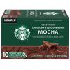 Starbucks K-Cup Coffee Pods, Medium Roast Iced Coffee Blend, Signature Black for Keurig Brewers, 100% Arabica, 6 Boxes (60 Pods Total)(Mocha)