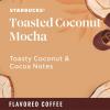 Starbucks K-Cup Coffee Pods, Medium Roast Iced Coffee Blend, Signature Black for Keurig Brewers, 100% Arabica, 6 Boxes (60 Pods Total)(NEW! Toasted Coconut Mocha)