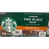 Starbucks K-Cup Coffee Pods, Medium Roast Iced Coffee Blend, Signature Black for Keurig Brewers, 100% Arabica, 6 Boxes (60 Pods Total)(Pike Place Roast)