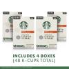 Starbucks K-Cup Coffee Pods, Medium Roast Iced Coffee Blend, Signature Black for Keurig Brewers, 100% Arabica, 6 Boxes (60 Pods Total)(medium roast)