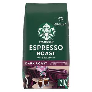 Starbucks K-Cup Coffee Pods, Medium Roast Iced Coffee Blend, Signature Black for Keurig Brewers, 100% Arabica, 6 Boxes (60 Pods Total)(Espresso roast)