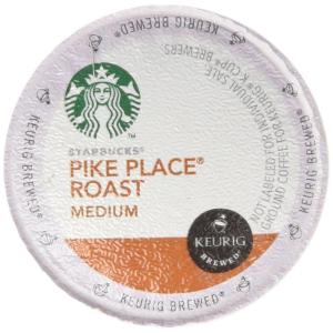 Starbucks K-Cup Coffee Pods, Medium Roast Iced Coffee Blend, Signature Black for Keurig Brewers, 100% Arabica, 6 Boxes (60 Pods Total)(Pike’s Place)