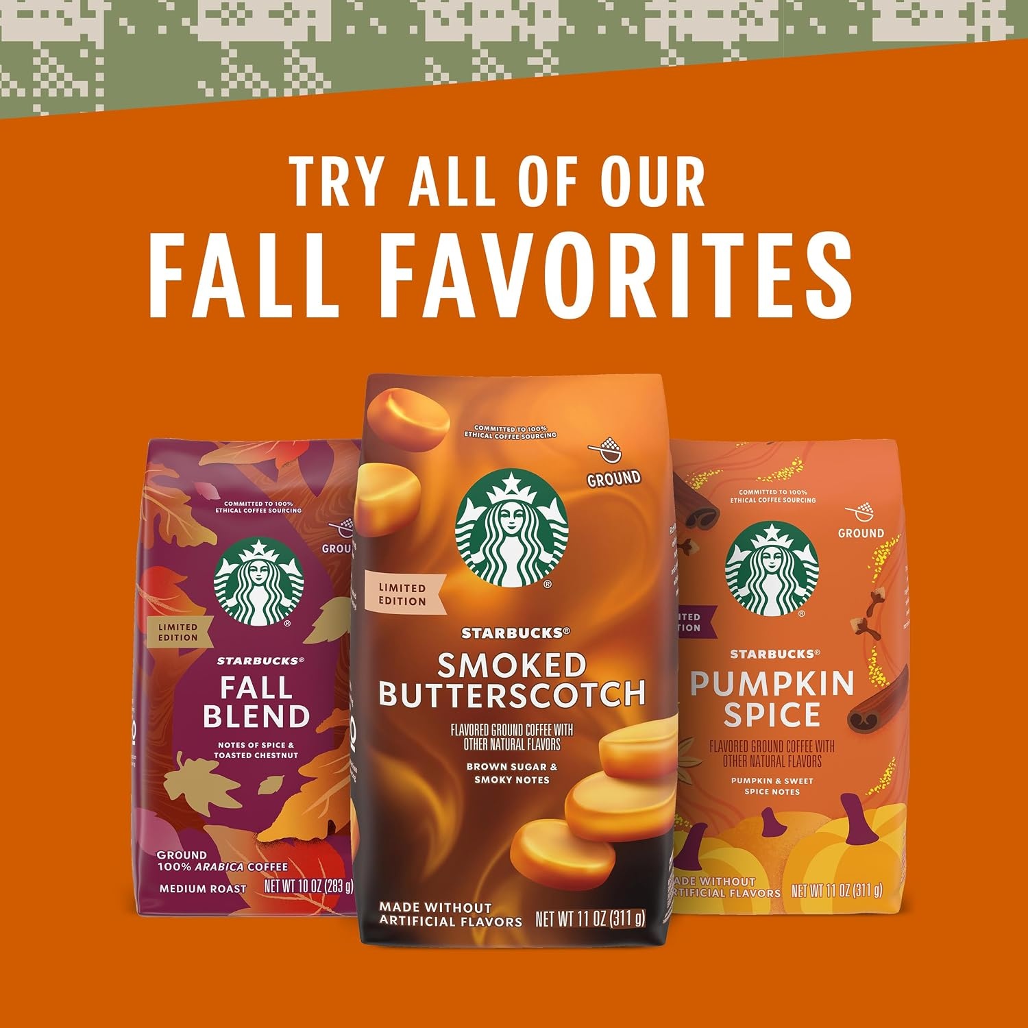 image:imageStarbucks Ground Coffee Sunsera Blend 100 Arabica 1 Bag 40 OzPumpkin Spice