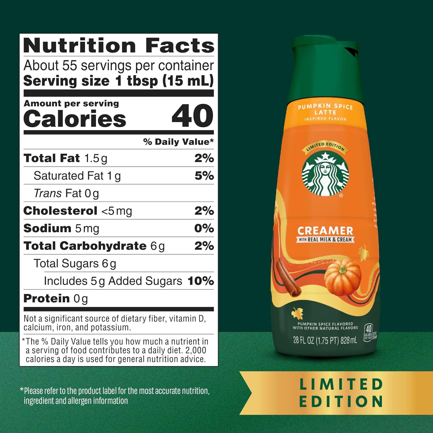 image:imageStarbucks Pumpkin Spice Latte Coffee Creamer 28 Fl Oz