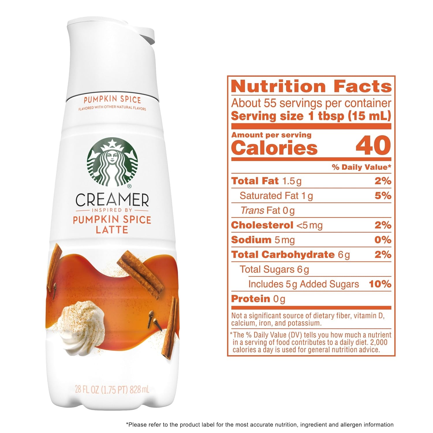 image:imageStarbucks Pumpkin Spice Latte Coffee Creamer 28 Fl Oz