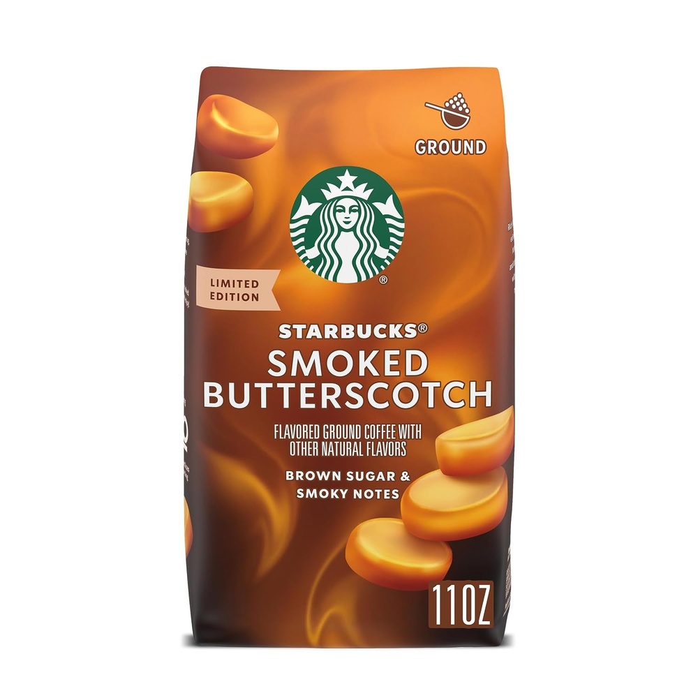 image:imageStarbucks Ground Coffee Smoked Butterscotch Naturally Flavored Coffee 100 Arabica Limited Edition 1 Bag 17 Oz11 Ounce Pack of 1