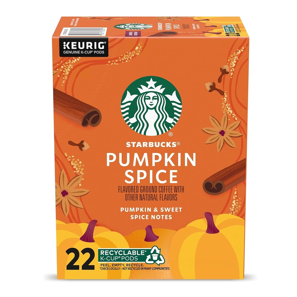 image:imageStarbucks KCup Coffee Pods Pumpkin Spice Flavored for Keurig Coffee Makers 100 Arabica Limited Edition 1 Box 22 Pods22 Count Pack of 1