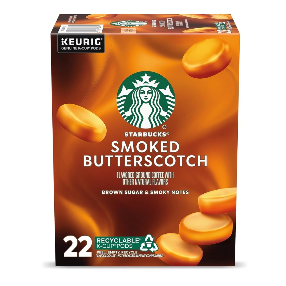 image:imageStarbucks KCup Coffee Pods Smoked Butterscotch Flavored for Keurig Makers 100 Arabica Limited Edition 1 Box 2222 Count Pack of 1